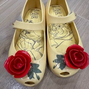 Mini Melissa Beauty and the Beast Shoe in Yellow
